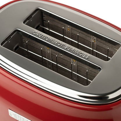 Dorset Red & Chrome 2-Slice Toaster - 75001