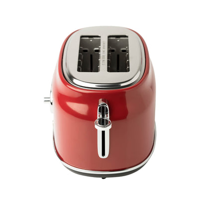 Dorset Red & Chrome 2-Slice Toaster - 75001