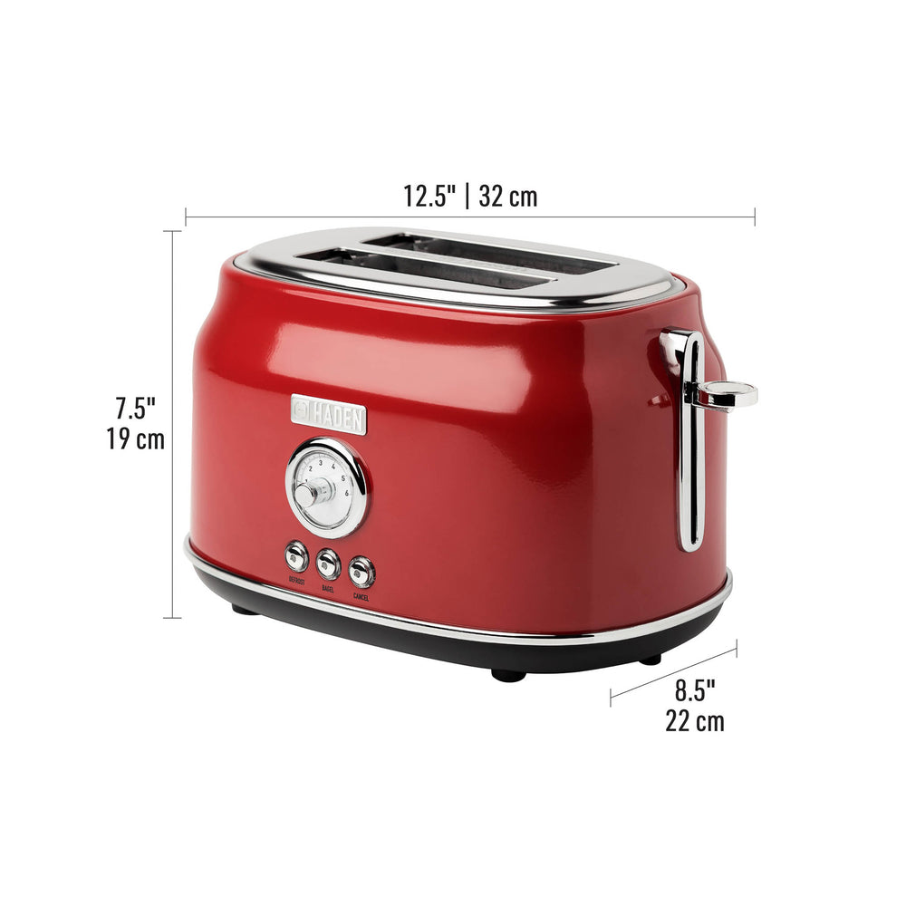 Dorset Red 2-Slice Toaster