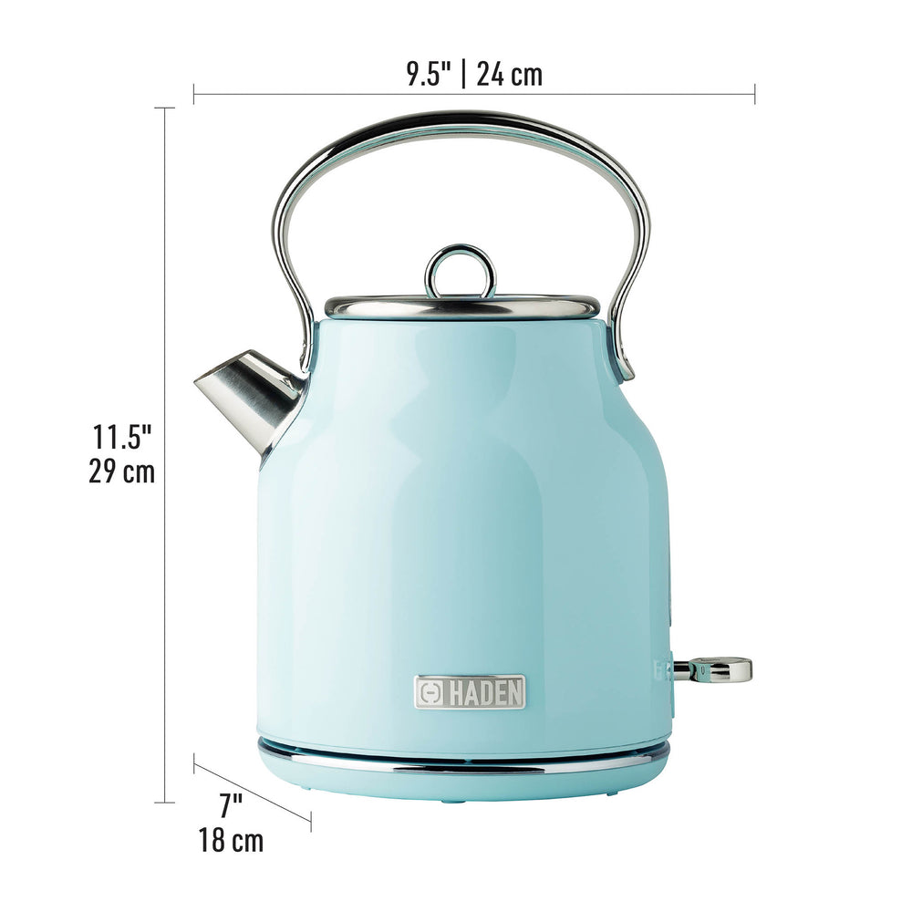 Turquoise tea kettle top