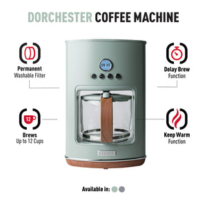 
                
                    Load image into Gallery viewer, Dorchester Silt Green Coffee Machine
                
            