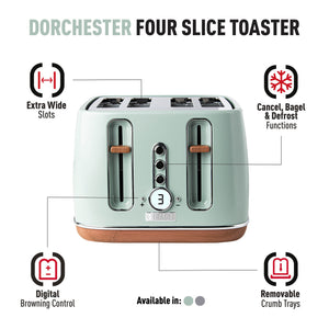 Dorchester Silt Green Toaster