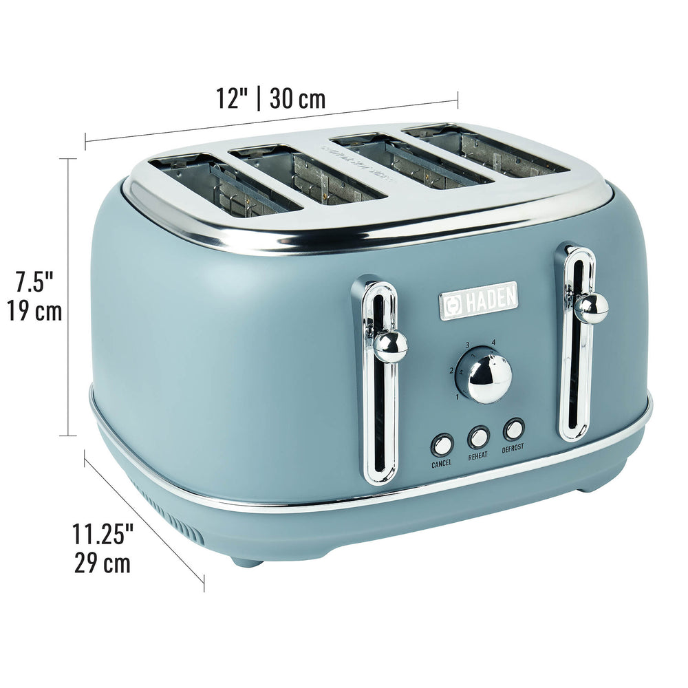 Highclere Poole Blue 4-Slice Toaster