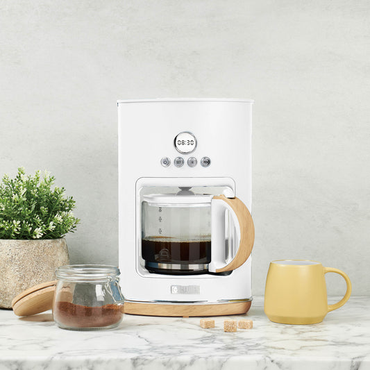 Dorchester Coffee Machine, Matte White - 75035