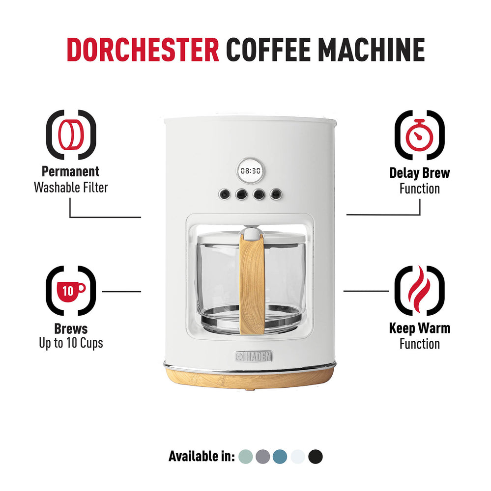 Dorchester Matte White Coffee Machine