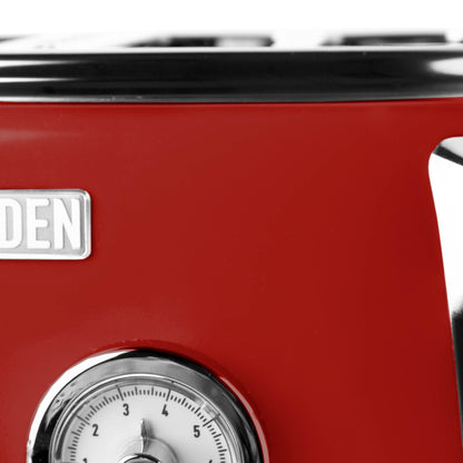 Dorset Red 4-Slice Toaster