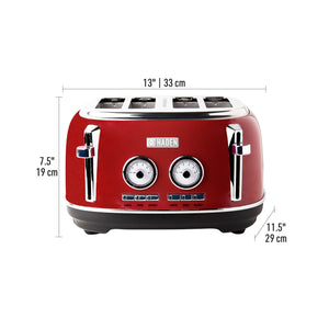 
                
                    Load image into Gallery viewer, Dorset Red 4-Slice Toaster
                
            
