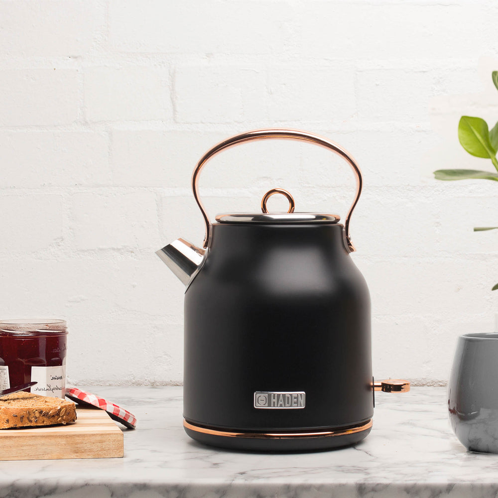 Heritage Black & Copper Electric Kettle