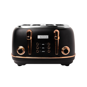 Heritage Black & Copper 4-Slice Toaster