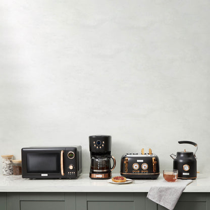 Dorset Black & Copper 2-Slice Toaster