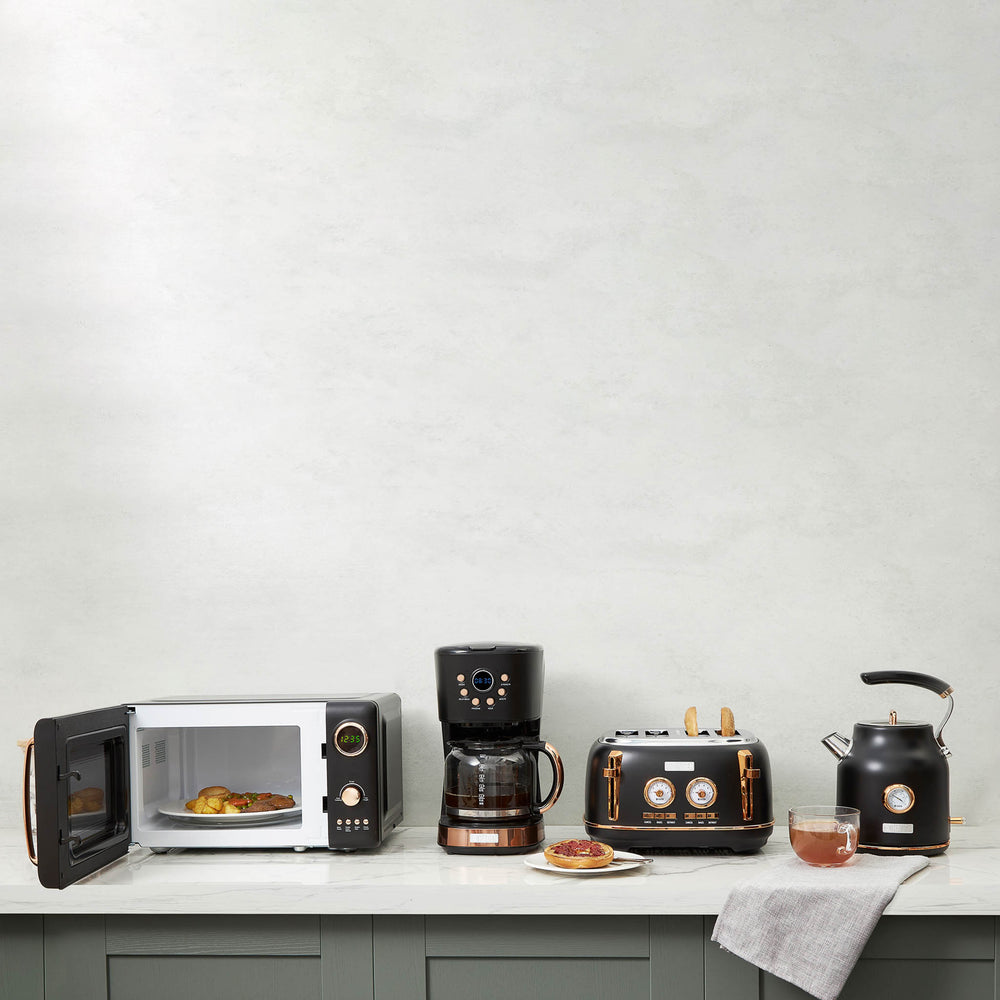 Haden Black & Copper Microwave