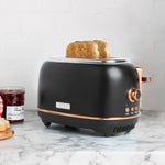 Heritage 2-Slice Toaster, Black & Copper - 75059
