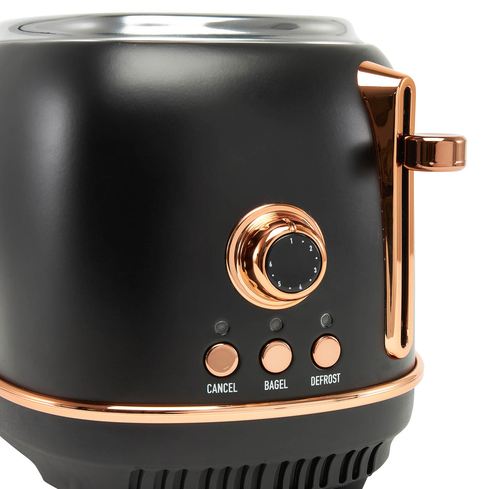 Heritage Black & Copper 2-Slice Toaster