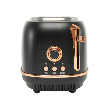 Heritage 2-Slice Toaster, Black & Copper - 75059