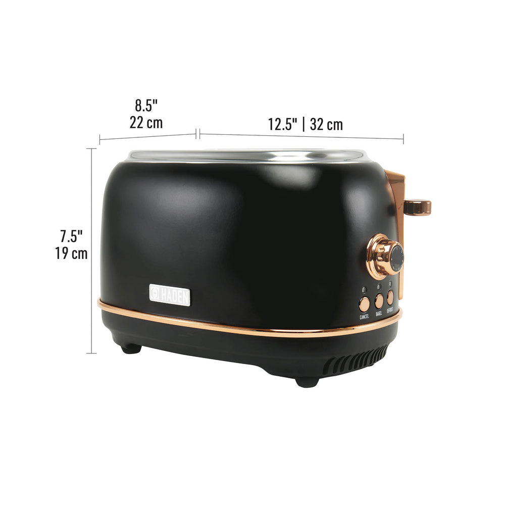 Heritage Black & Copper 2-Slice Toaster