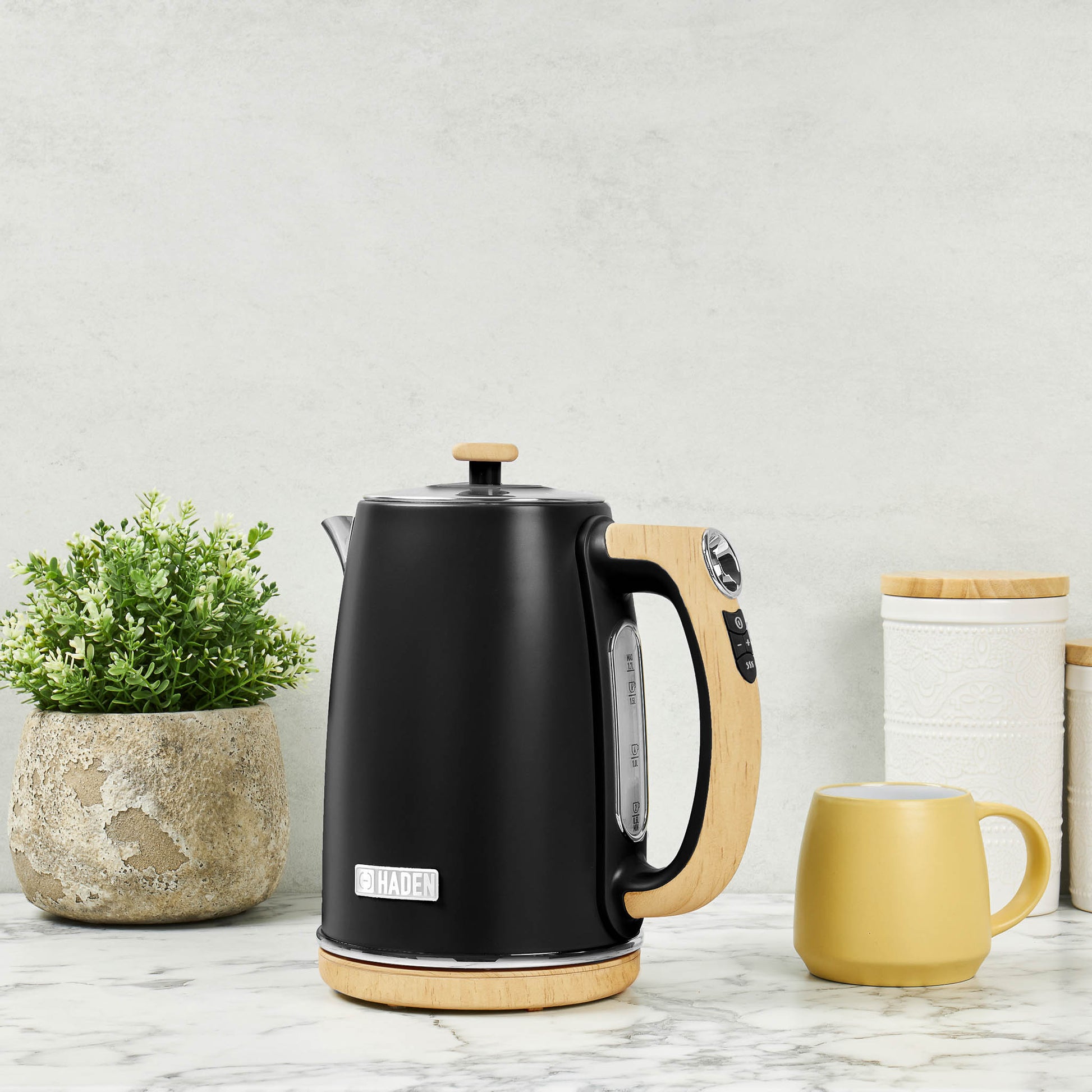 Haden Kettle And Toaster Black Dorchester Matte Black Electric
