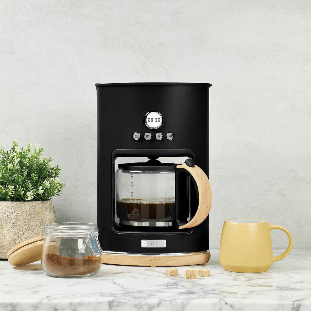HADEN Dorchester Ultra Matte Black 10-Cup Programmable Drip Coffee Maker +  Reviews