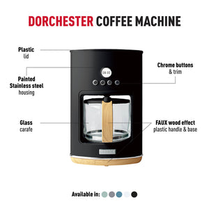 Dorchester Matte Black Coffee Machine