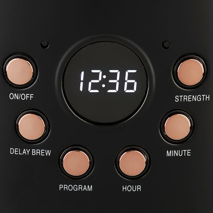 Haden Black & Copper Coffee Machine