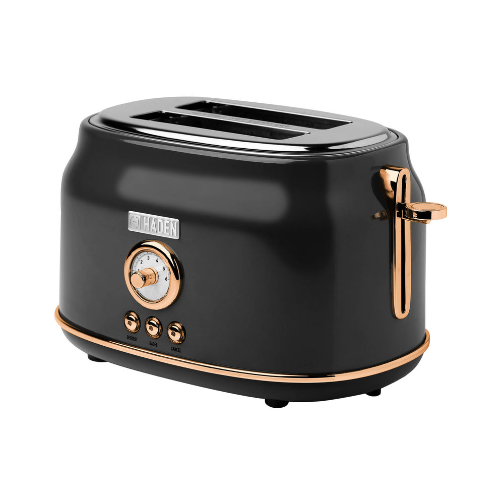 Dorset Black & Copper 2-Slice Toaster