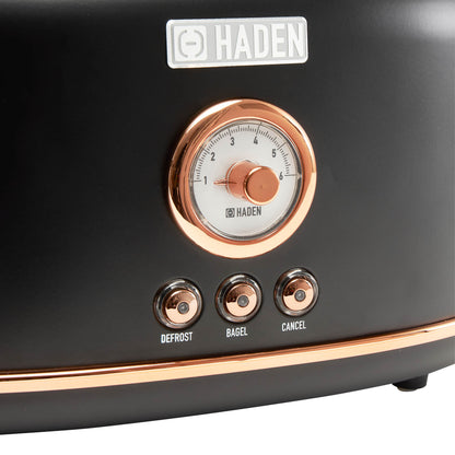 Dorset Black & Copper 2-Slice Toaster