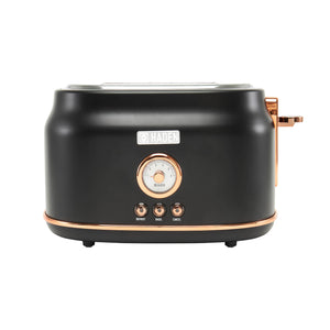 Dorset Black & Copper 2-Slice Toaster