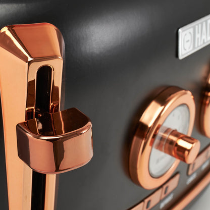 Dorset Black & Copper 4-Slice Toaster