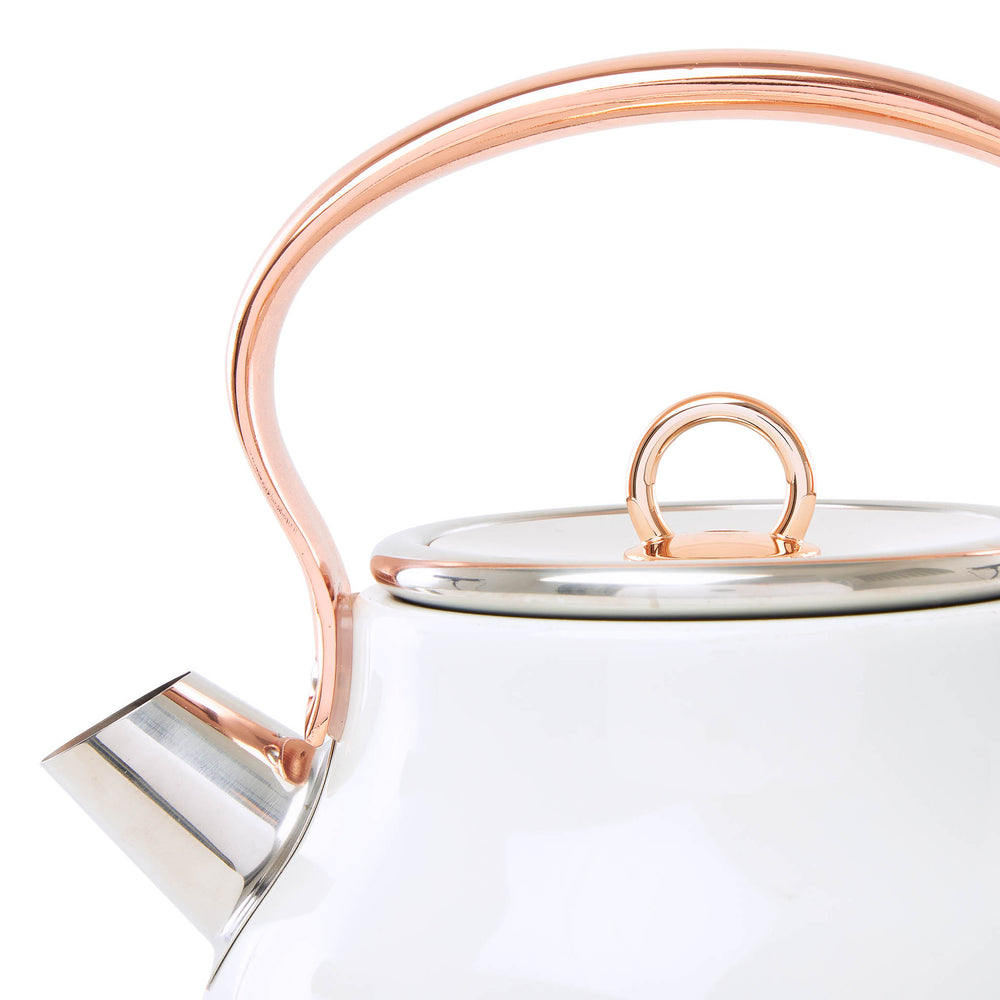
                
                    Load image into Gallery viewer, Heritage Ivory &amp;amp; Copper Electric Kettle
                
            