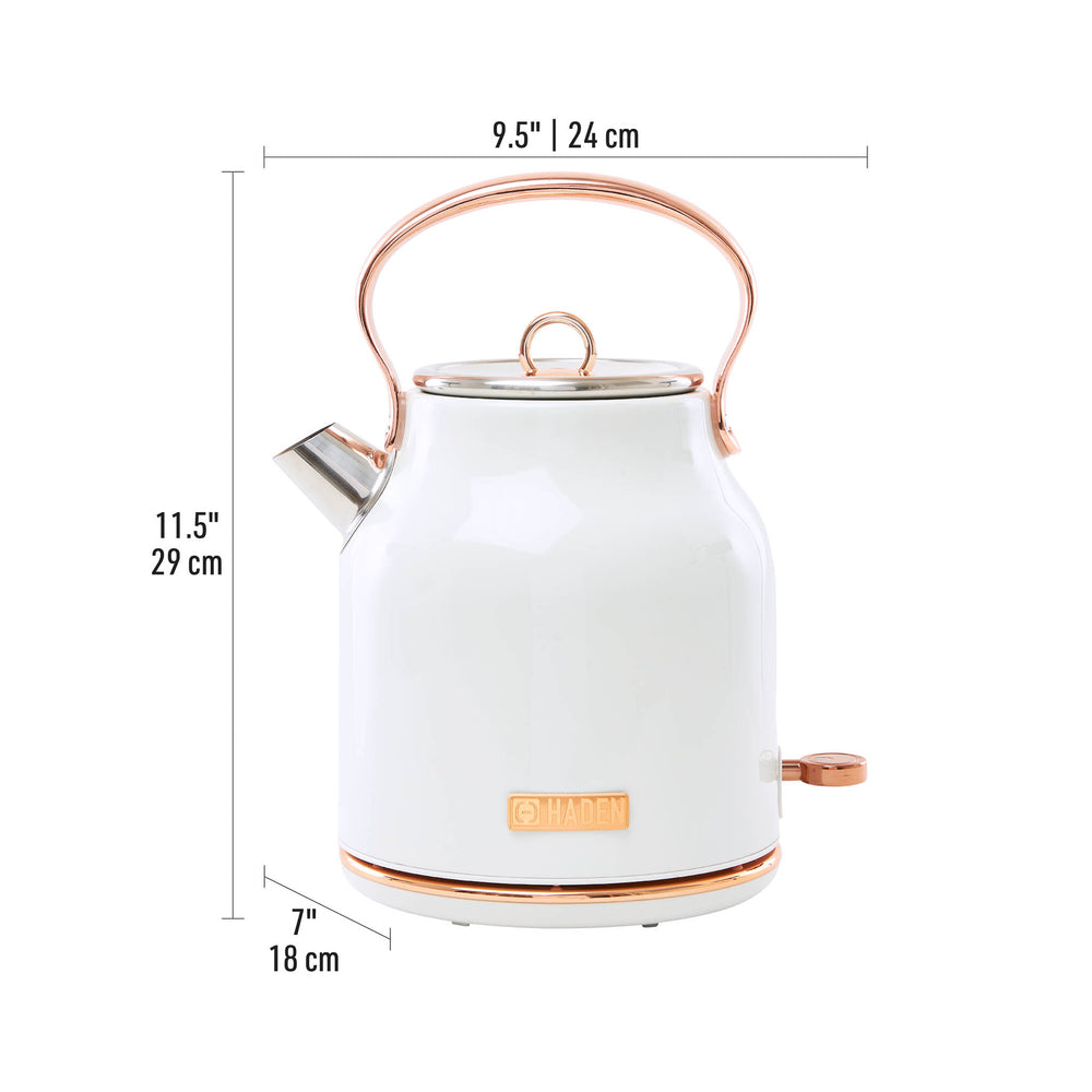 Heritage Ivory & Copper Electric Kettle