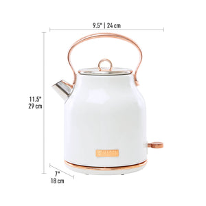 
                
                    Load image into Gallery viewer, Heritage Ivory &amp;amp; Copper Electric Kettle
                
            