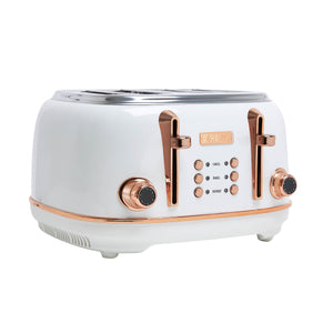 Heritage Ivory & Copper 4-Slice Toaster