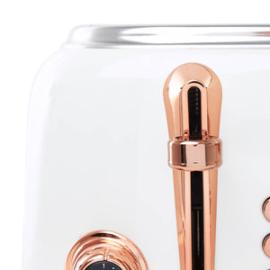 Heritage Ivory & Copper 4-Slice Toaster