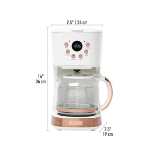 
                
                    Load image into Gallery viewer, Haden Ivory &amp;amp; Copper Coffee Machine
                
            