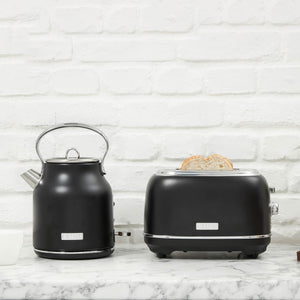 Heritage Black & Chrome Electric Kettle