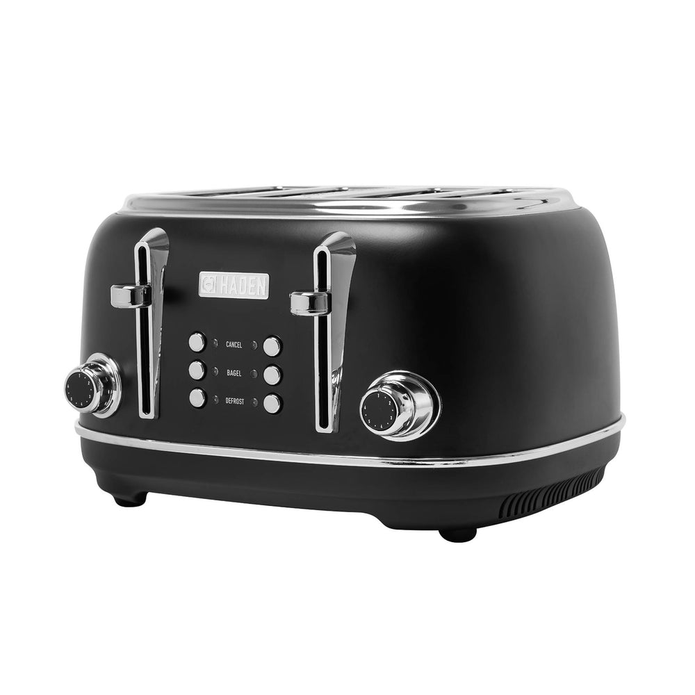 Heritage Black & Chrome 4-Slice Toaster