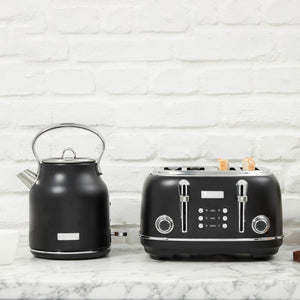 Heritage 4-Slice Toaster, Black & Chrome - 75096