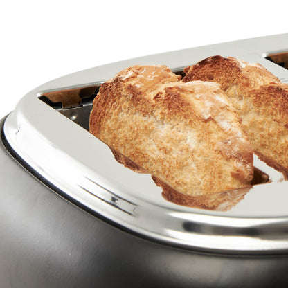 Heritage 4-Slice Toaster, Black & Chrome - 75096