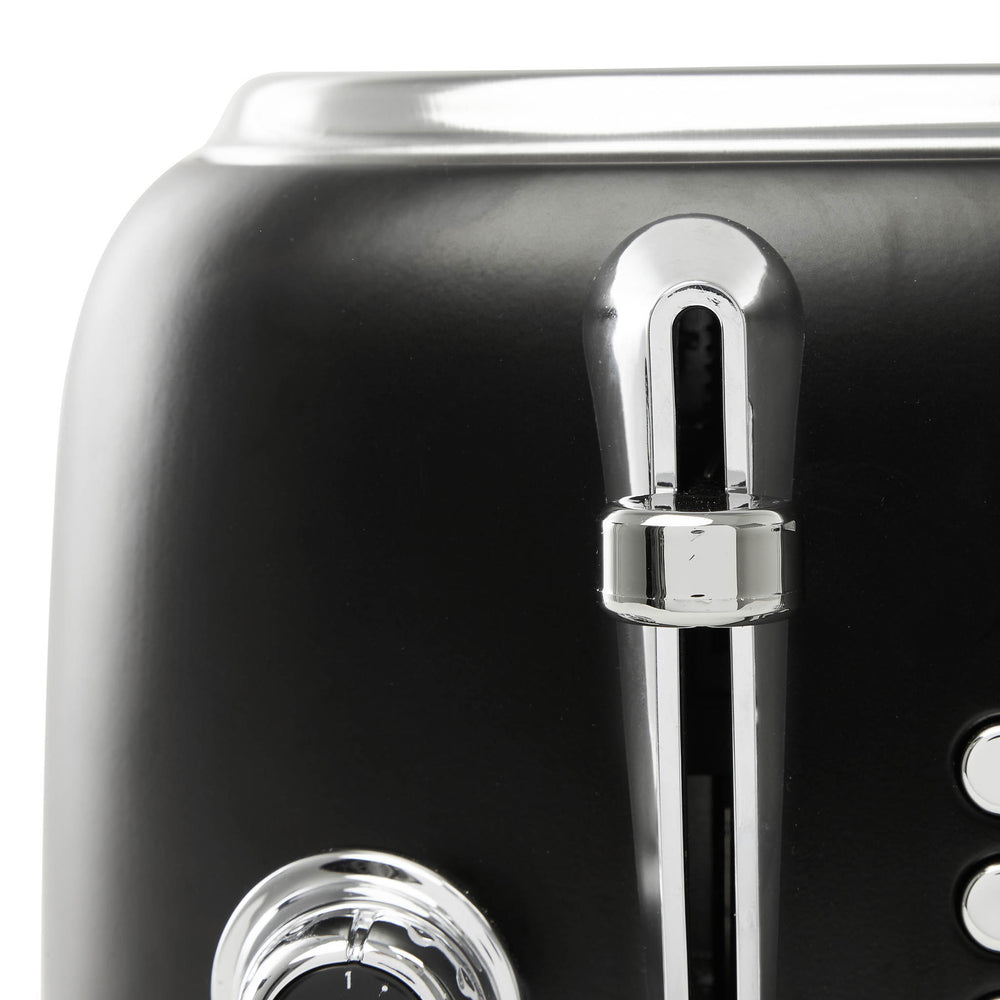 Heritage Black & Chrome 4-Slice Toaster