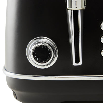 Heritage 4-Slice Toaster, Black & Chrome - 75096