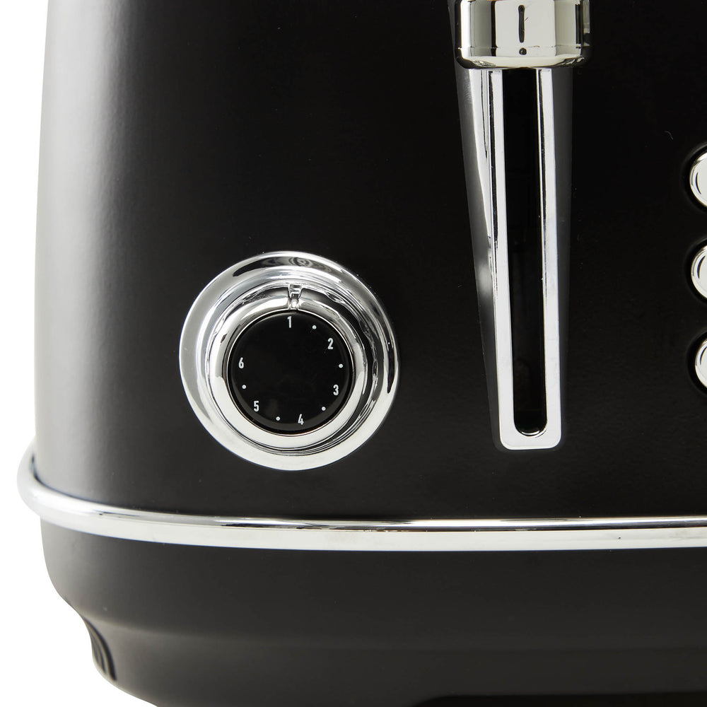 Heritage 4-Slice Toaster, Black & Chrome - 75096