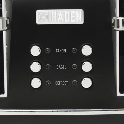 Heritage 4-Slice Toaster, Black & Chrome - 75096