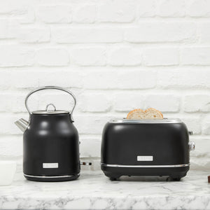 
                
                    Load image into Gallery viewer, Heritage Black &amp;amp; Chrome 2-Slice Toaster
                
            