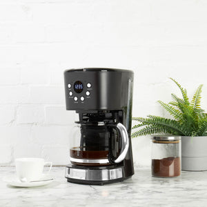 Haden Black & Chrome Coffee Machine