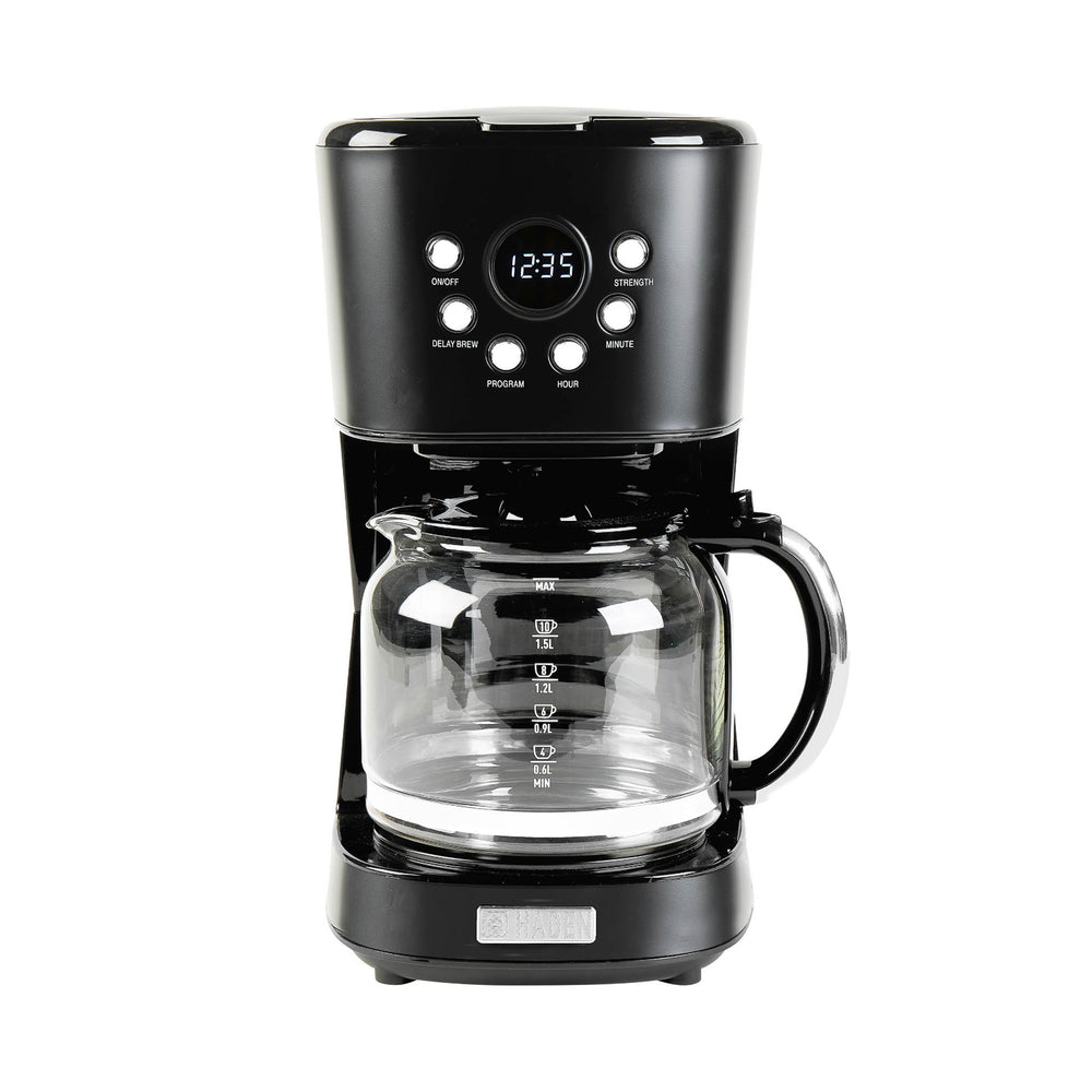 Haden Black & Chrome Coffee Machine