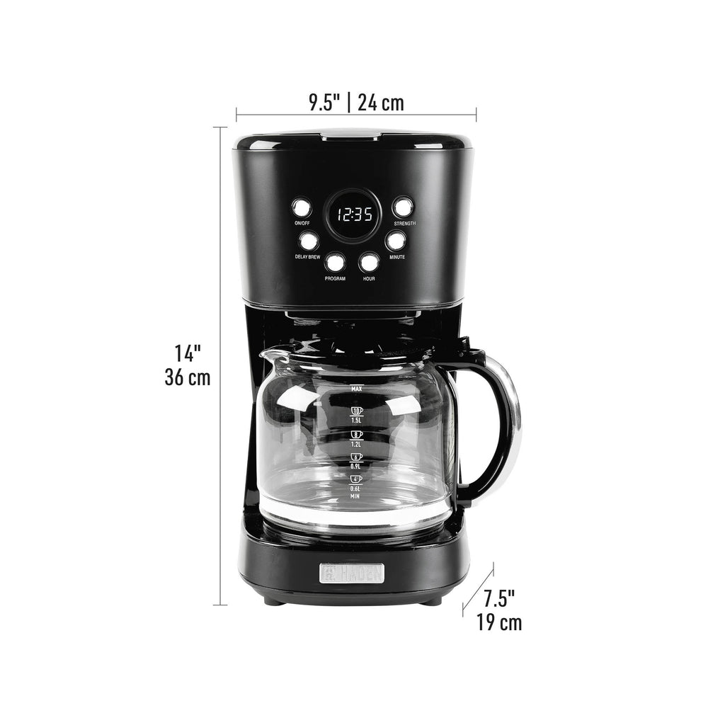 Haden Black & Chrome Coffee Machine – Hadenusa