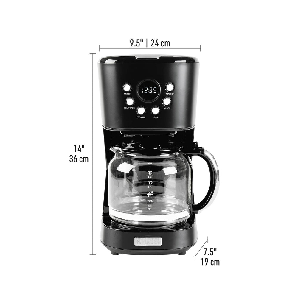 
                
                    Load image into Gallery viewer, Haden Black &amp;amp; Chrome Coffee Machine
                
            
