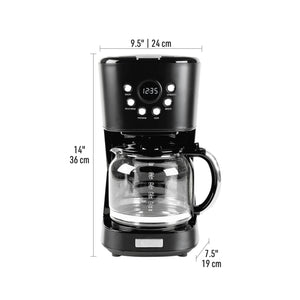 Haden Black & Chrome Coffee Machine