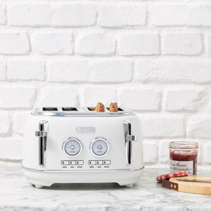 Dorset Ivory & Chrome 4-Slice Toaster