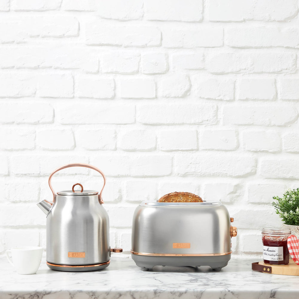 Heritage Steel & Copper Electric Kettle