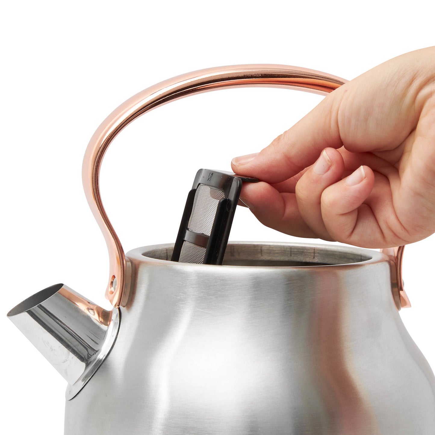 Heritage Electric Kettle, Stainless Steel & Copper - 75103